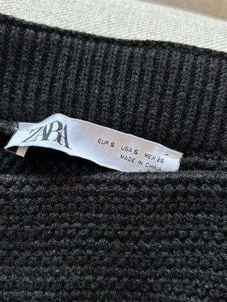 Falda asimétrica Zara negra