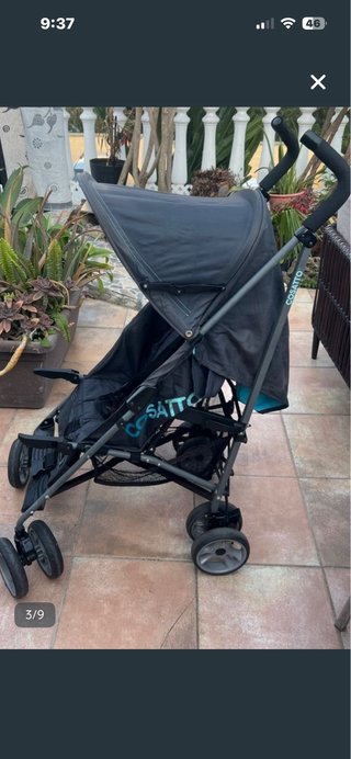 Carrito de paseo Cosatto azul y negro
