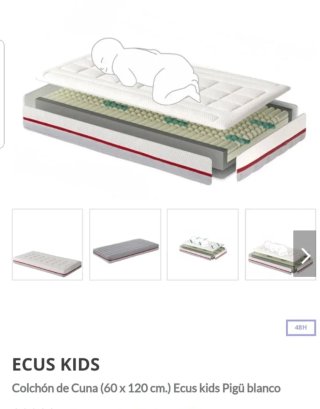 Colchón Cuna Ecus Pigu 60x120