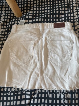 Falda Hollister Blanca Talla W24