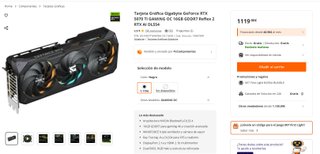 Tarjeta Gráfica Gigabyte RTX 5070 Ti 16GB GDDR7