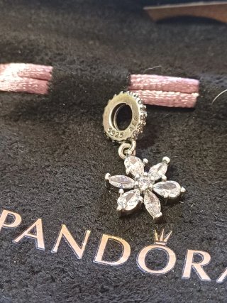Charm Pandora Fiore Herbarium Argento