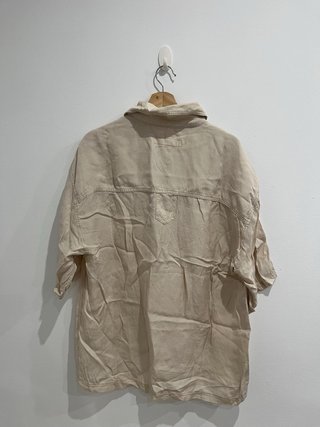 Camisa Zara SRPLS Talla L Beige