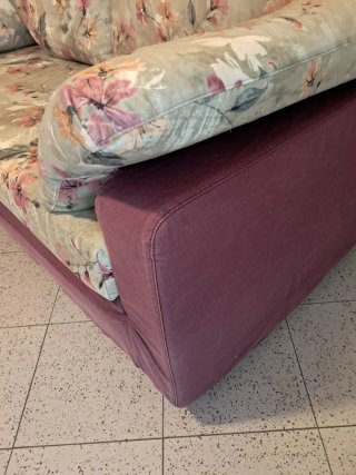 Divano 2 posti floreale