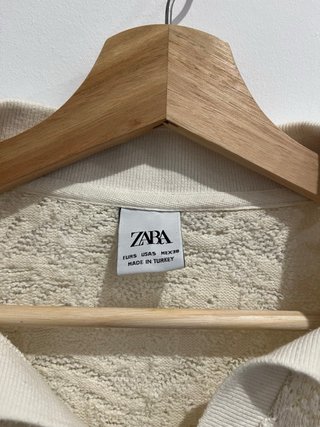 Polo Zara Blanco Talla S