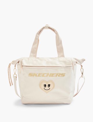Bolso Skechers Beige Corazón Smiley