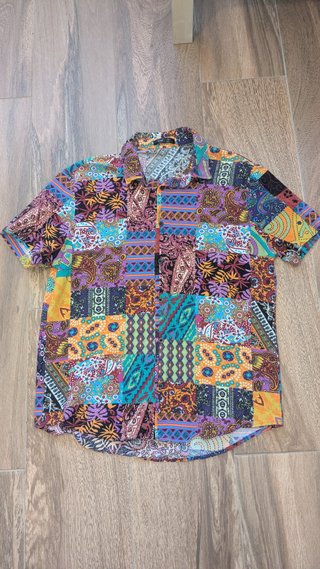 Camiseta Hawaiana Unisex Multicolor
