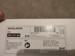 Estante para cuadros 55cm blanco 2 unidades