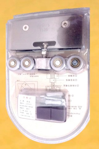 Rueda para puerta de vidrio corredera