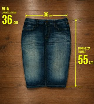 Gonna jeans Replay tubino W26 IT 40