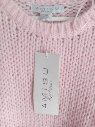 Jersey AMISU rosa flores talla única