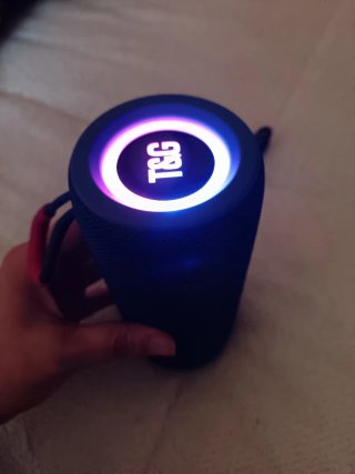 Altavoz Bluetooth Inalámbrico Azul y Rojo