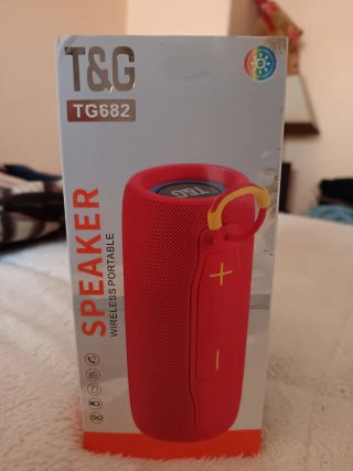 Altavoz Bluetooth Inalámbrico Azul y Rojo