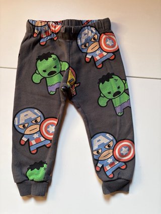 3 Pantalones H&M Bebé Marvel Gris