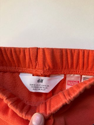 3 Pantalones H&M Bebé Marvel Gris
