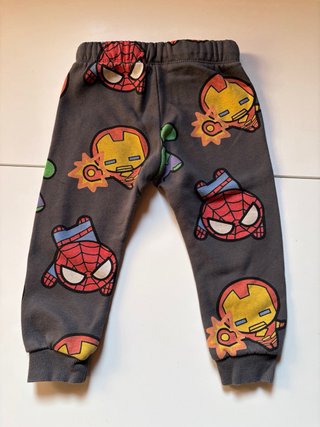 3 Pantalones H&M Bebé Marvel Gris