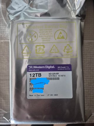 Disco Duro 12TB Western Digital Purple Pro