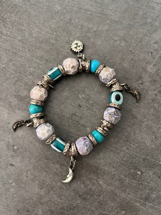 Pulsera Ojo Turco Sol y Luna