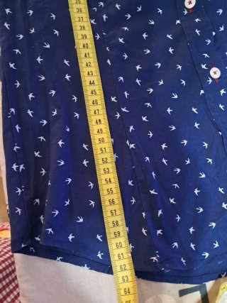 Camisa de mujer con estampado de pájaros
