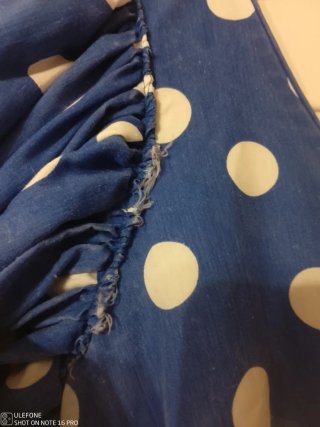 Vestido Flamenca Lunares Azul