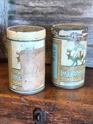 2 antiguas latas de Ruamba años 30