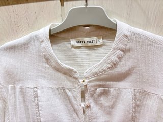 Blusa niña algodón elegante en color crudo