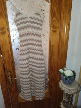 Vestido naranja/rojo tirantes