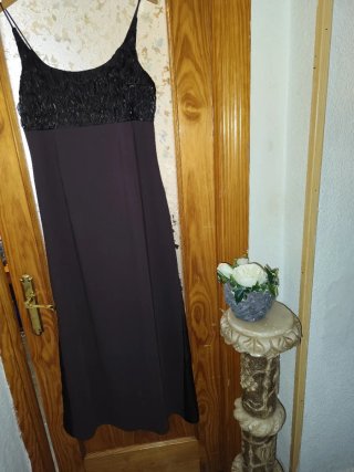 Vestido naranja/rojo tirantes