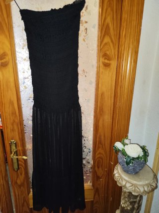 Vestido naranja/rojo tirantes