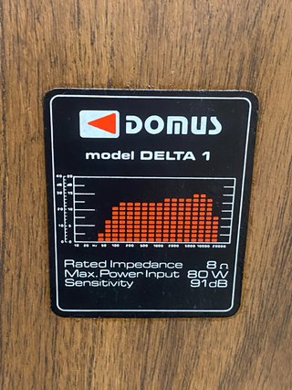 Altavoces Vintage DOMUS Delta 1 80W