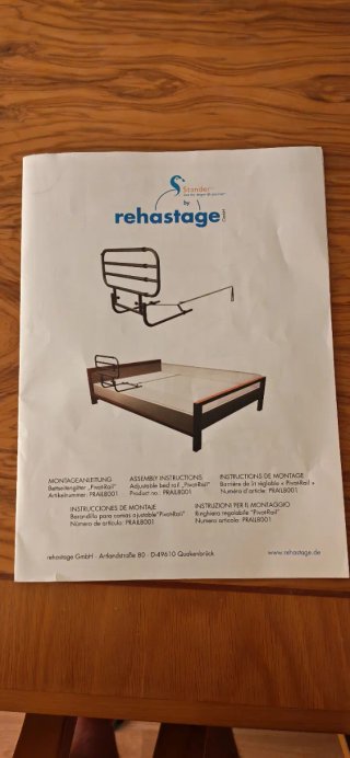 Barandilla Cama Plegable Metálica Telescópica