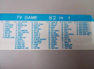 CARTUCHO 82 EN 1 - CONSOLAS TIPO NINTENDO NES