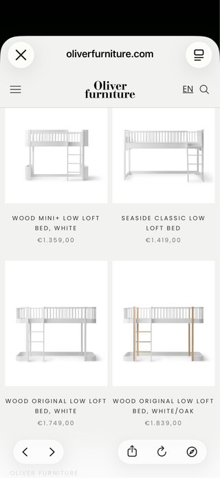 Cama alta tipo litera de diseño