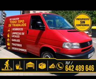 Servicios de desbroce, pintura y desalojo