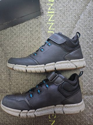 Zapatillas Hombre Azul y Gris