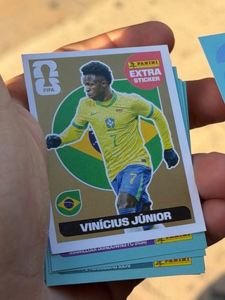 Vinicius Jr. Oro Extra Sticker Panini