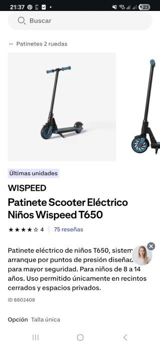 Patinete Eléctrico para niños