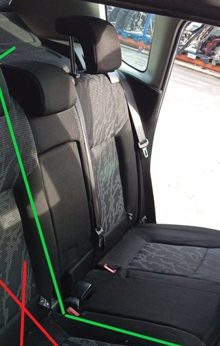 Asiento tras izq peugeot 3008 sport pack 481408