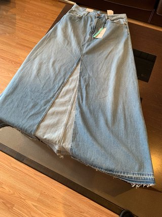 Pepe Jeans Maxi Falda Vaquera Azul