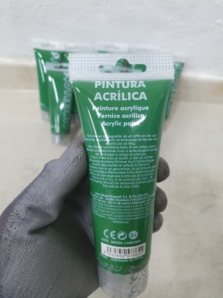 Lote 12 Tubos Pintura Verde PINCELLO 120ml