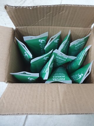 Lote 12 Tubos Pintura Verde PINCELLO 120ml
