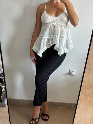 Pantalón traje negro Zara