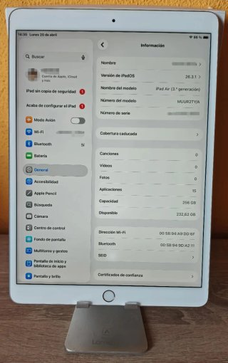 iPad Air 3 Plata