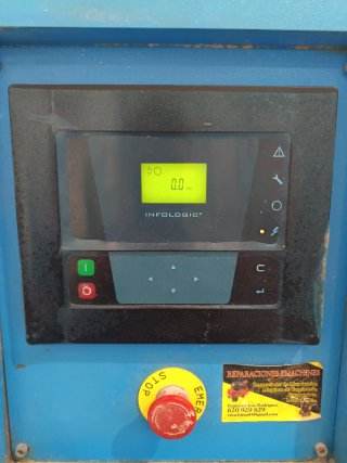 Compresor industrial azul