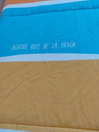 Edredón rayas multicolor 100% algodón