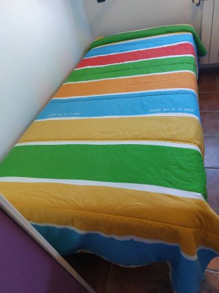 Edredón rayas multicolor 100% algodón