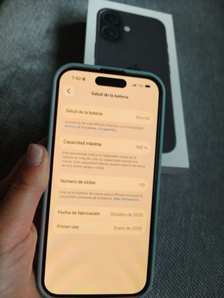 iPhone 16 128GB Negro Batería 100%