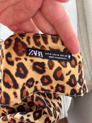 Top Zara estampado leopardo