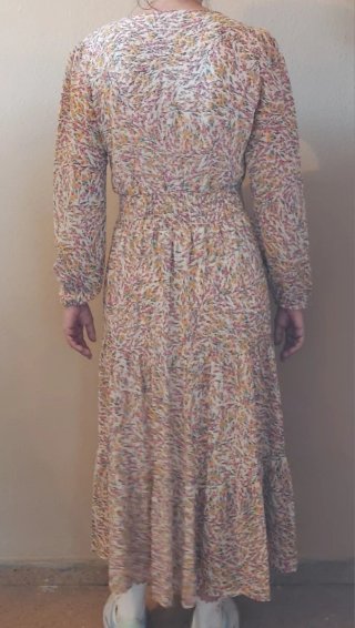 Vestido largo estampado floral