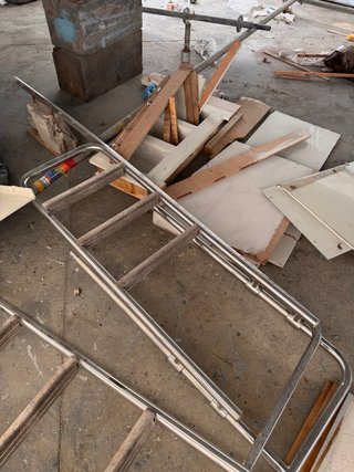 Escalera de baño de acero inoxidable
